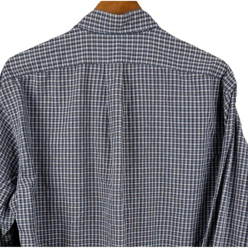 Ralph Lauren Dress shirt Men Plaid Pony Blaire Button Casual Large